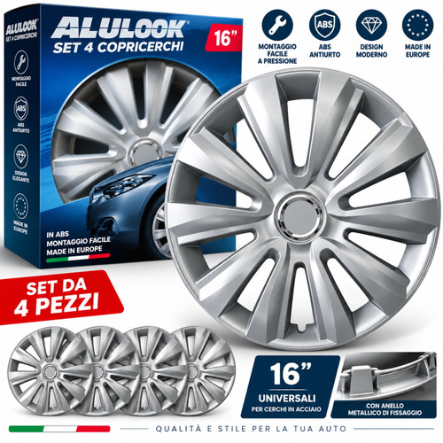 Copricerchi auto alulook - copricerchi, 16"